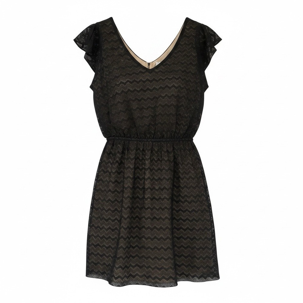Speechless Womens Fit & Flare Black Mesh Knee Length Dress XL JA62769HNK NWT